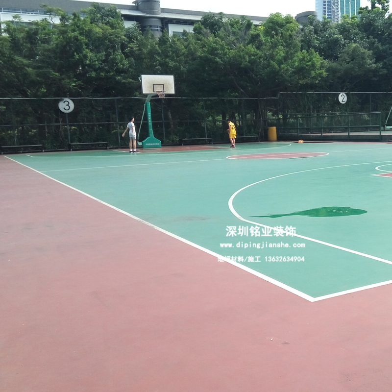 深圳眾裁俱樂(lè)部硅PU籃球場(chǎng)案例