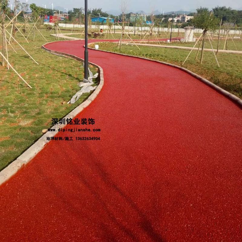 翁源縣休閑廣場(chǎng)透水地坪案例