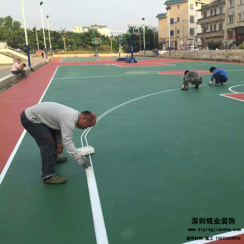 硅PU籃球場(chǎng)劃線標(biāo)準(zhǔn)