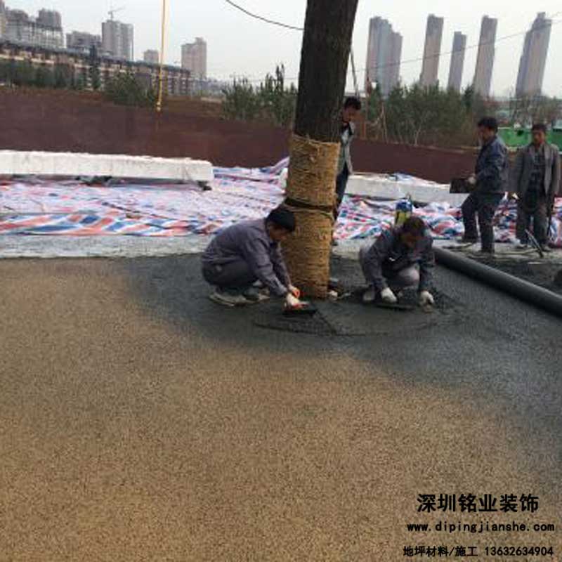 彩色強固透水混凝土怎么做